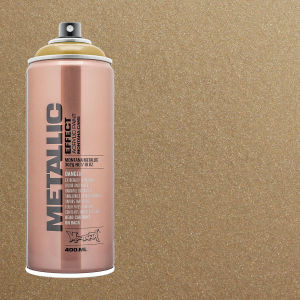 Montana Metallic Effect Spray Paint - Aztec Gold, Spray Can with Swatch