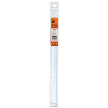 Open in modal - Plastruct Plastic Strip - Pkg of 10, 0.03" H × 0.125" W × 10" L - front of packaging