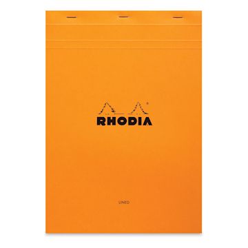 Open in modal - Rhodia Top-Stapled Notepad - Orange, Ruled, 8-1/4" x 11-3/4"