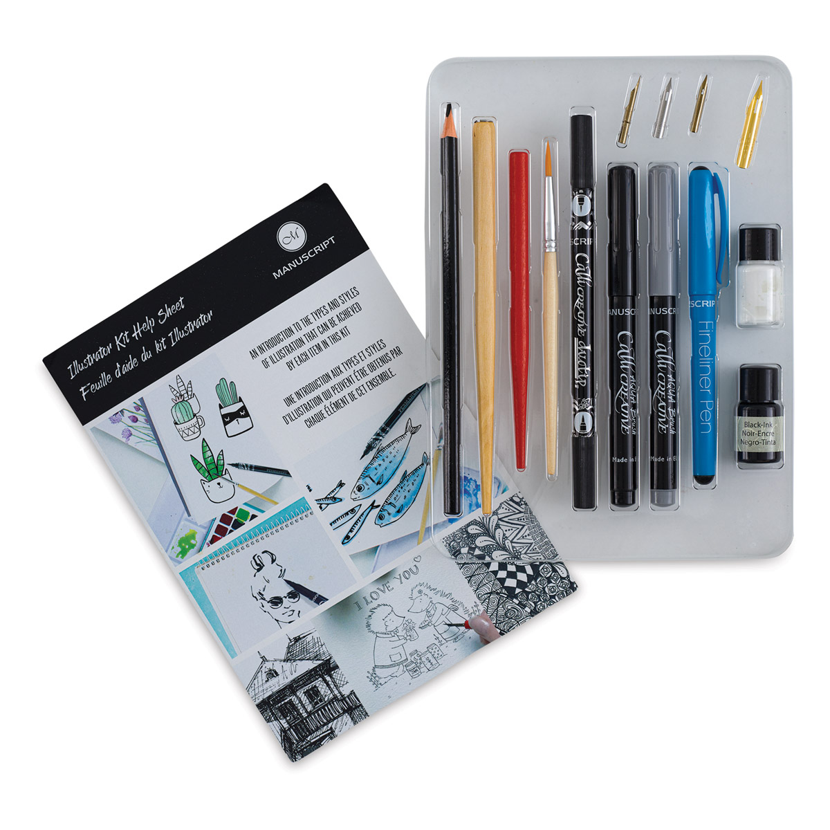 Manuscript Fineliner Pens - Black (Triple Pack)