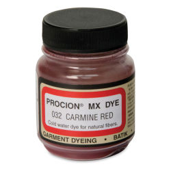 Jacquard Procion MX Fiber Reactive Cold Water Dye - Carmine Red, 2/3 oz jar