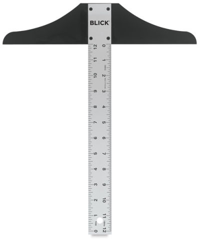 Blick Standard Aluminum T-Squares - 12" T-Square shown upright