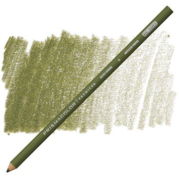 Open in modal - Prismacolor Premier Colored Pencil - Moss Green pencil and swatch