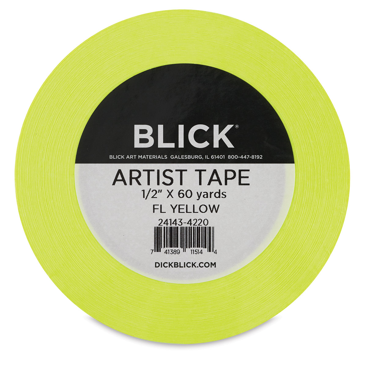 White Pro Tapes Artists Tape 1/2 x 60 yards - 840178006745