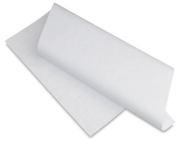 Legion Interleaving Paper - Single sheet rolled gently to show thinness and flexibility
