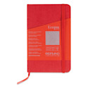 Fabriano EcoQua Plus Stitch-Bound Notebook - Red, 3-1/2