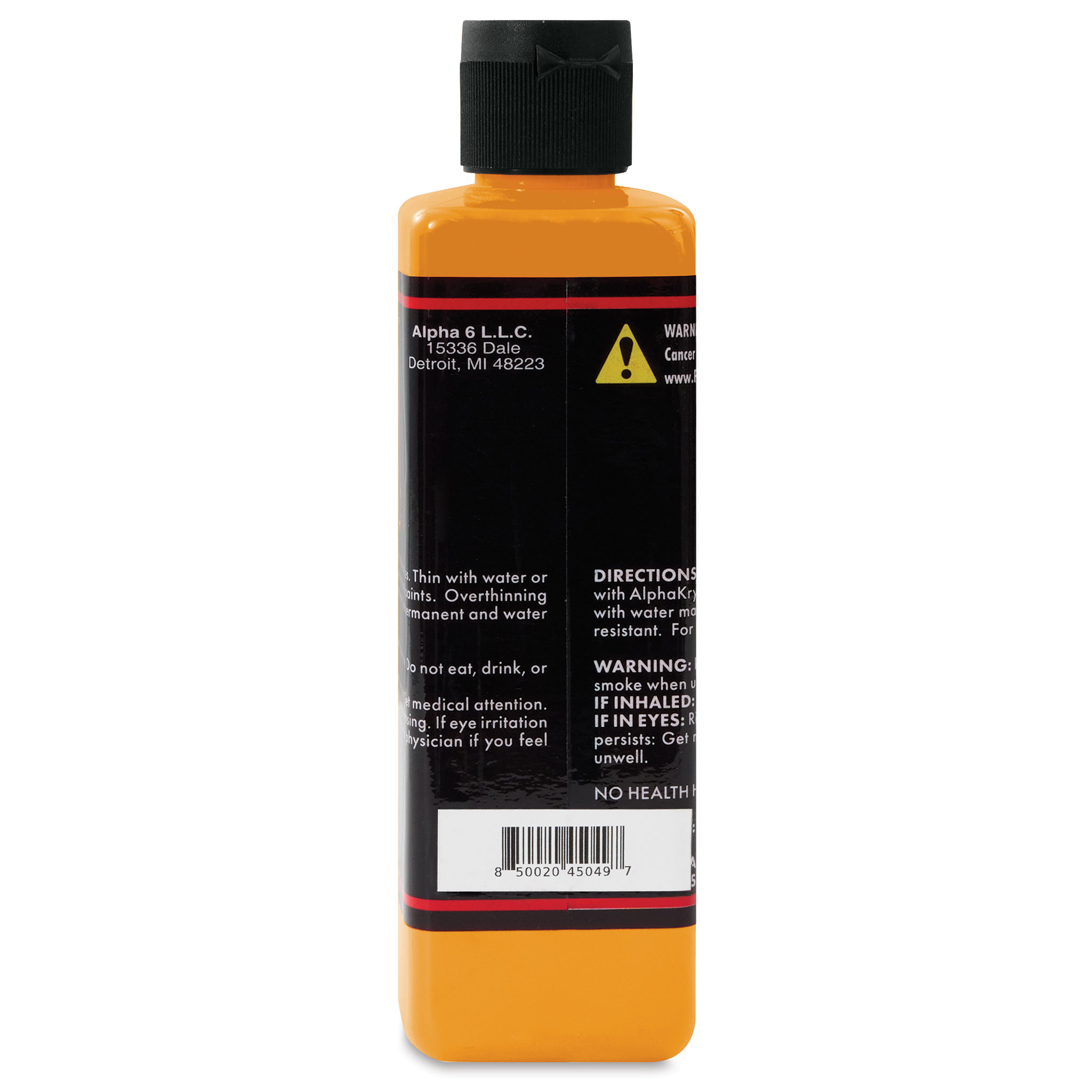 Alpha6 Alphakrylic Acrylic Paint - Burnt Orange, 8 oz