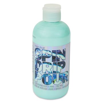 Open in modal - FolkArt Drizzle Acrylic Pouring Paint - Mint2B Flash Color Shift, 9 oz