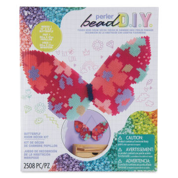 Perler Bead D.I.Y. Butterfly Activity Kit front of packaging