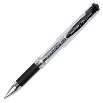 Open in modal - Uni-Ball Signo Impact Rollerball Gel Pen - Black, cap off