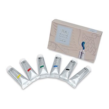 Open in modal - Winsor & Newton Designers Gouache - Set of 6, Primary Set, 14 ml Tubes, tubes with packaging