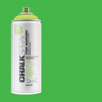 Montana Chalk Spray Paint - 400 ml, Green (Spray can with swatch)