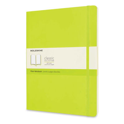 Moleskine Classic Soft Cover Notebook - Light Green, Blank, 9-3/4" x 7-1/2"