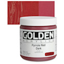 Golden Heavy Body Artist Acrylics - Pyrrole Red Dark, 8 oz Jar
