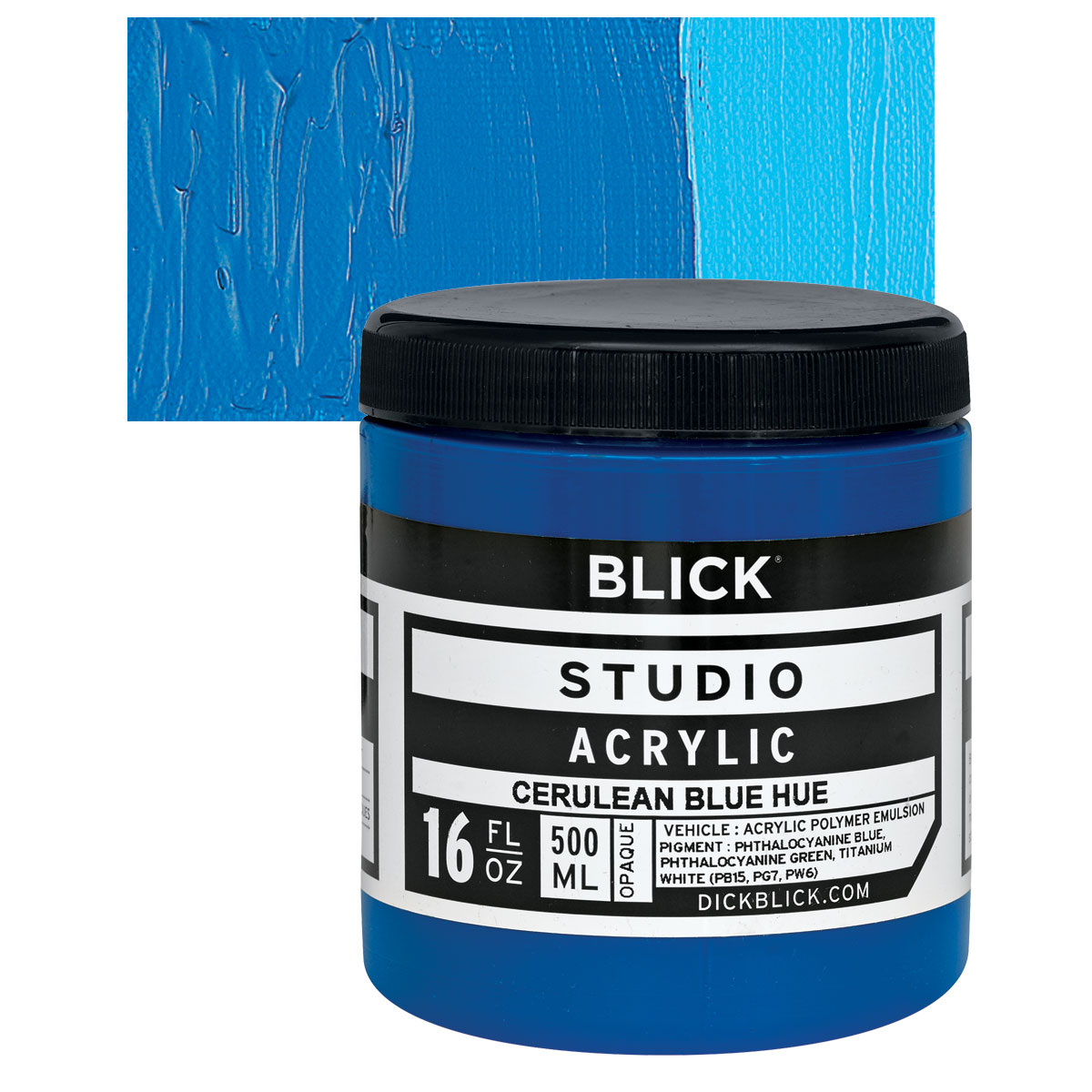 Blick Studio Acrylics - Silver Metallic, 4 oz tube