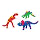 Creativity for Kids Create with Clay Kits - Blue, Red and Green Clay Dinosaurs standing upright