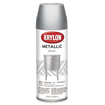 Open in modal - Krylon Brilliant Metallic Spray Paint - Silver, 11 oz