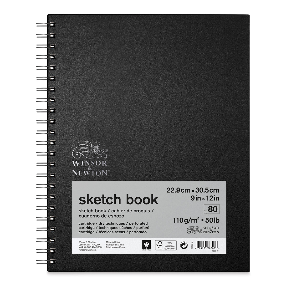 Spiral Sketchbook – 80 sheets