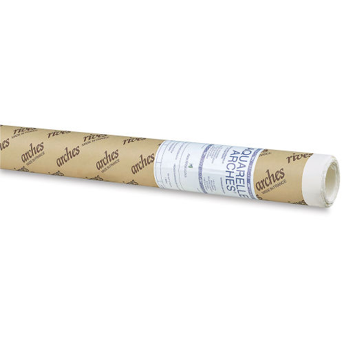 Arches Watercolor Paper Roll 44.5-inch x 10-Yards - Natural White 100%  Cotton Paper - 140lb Cold Press Watercolor Paper Roll - Arches Art Paper  for