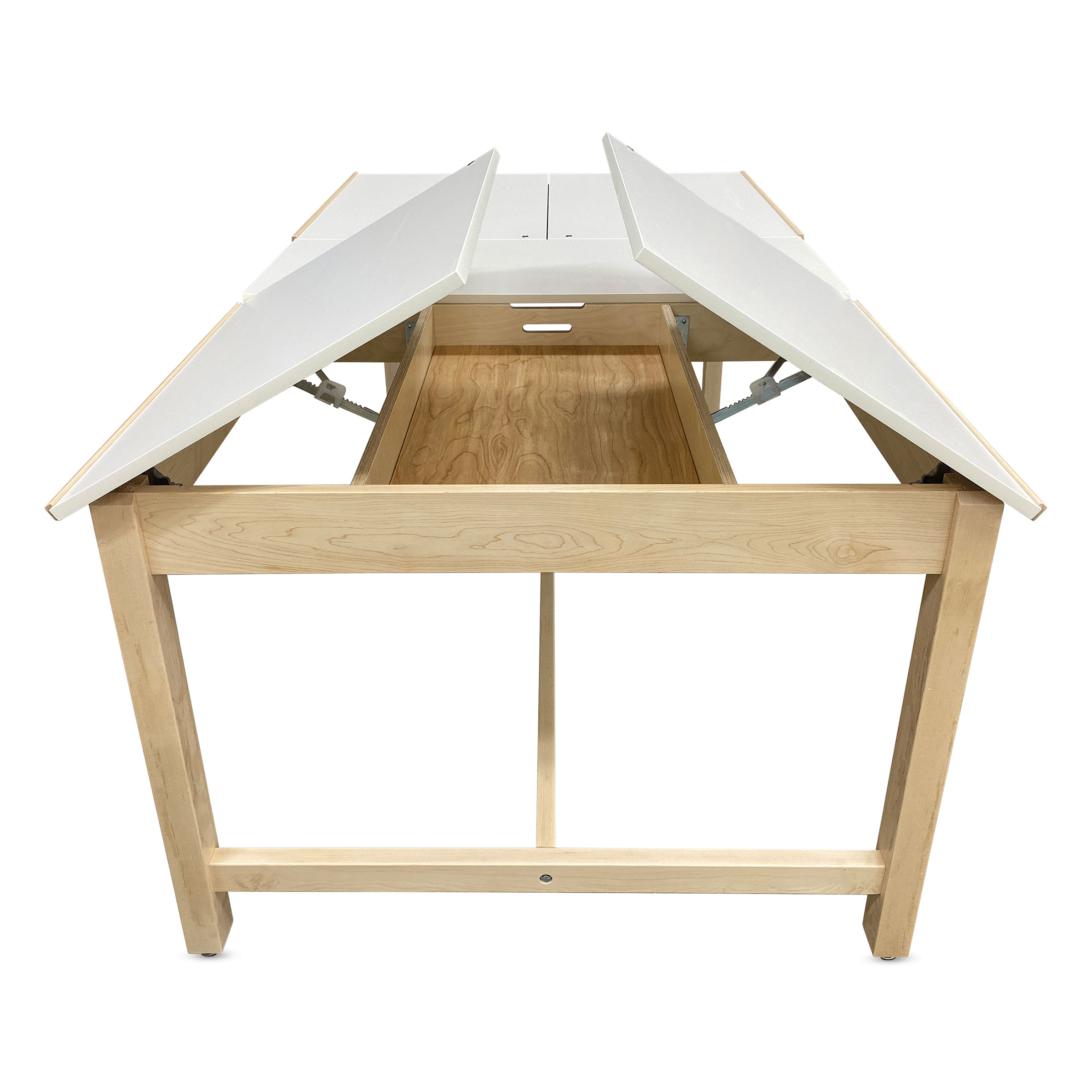 Hann Four-Station Drawing Table with Storage | BLICK Art Materials