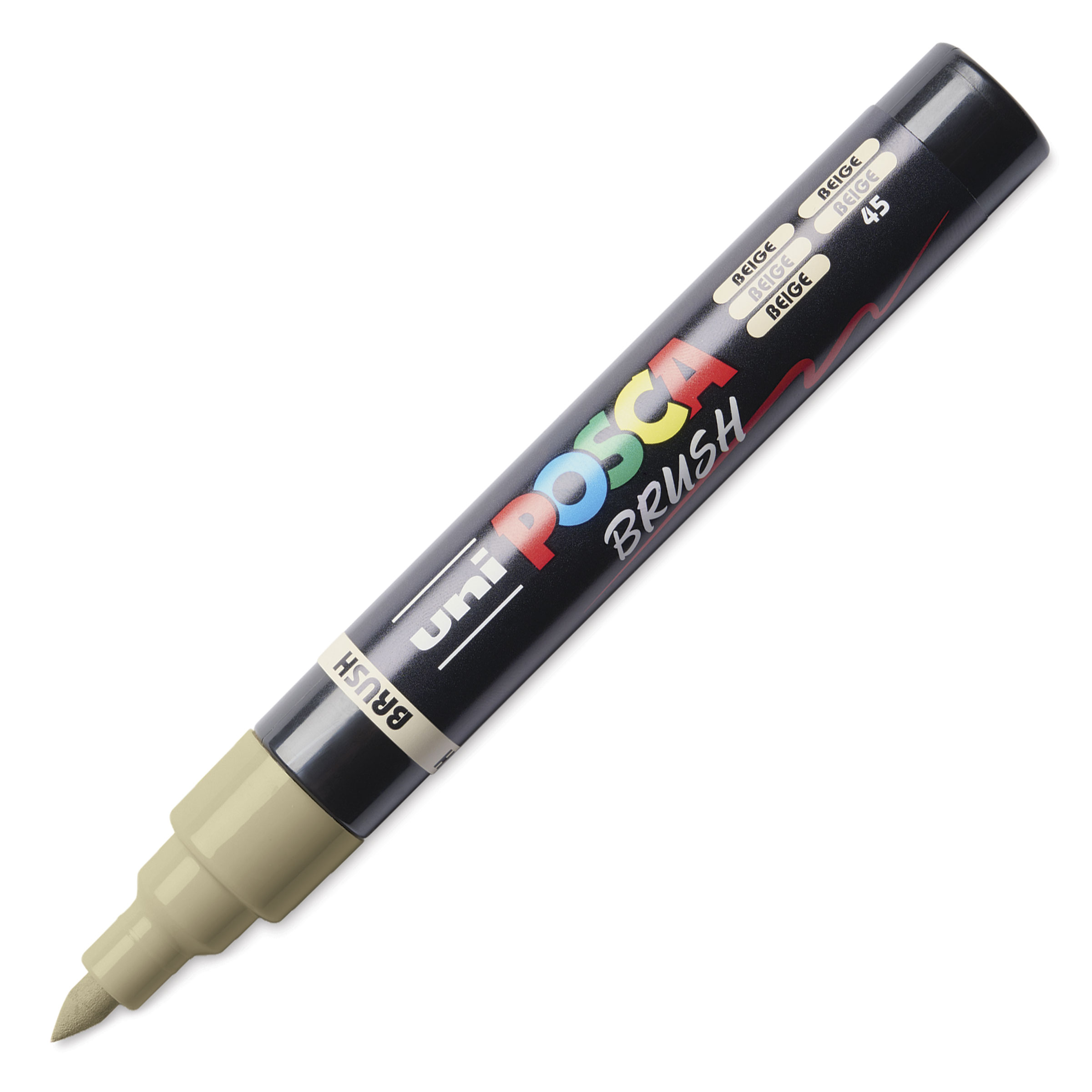 オッフェン　pointed posca beige&black POSCA Big Tip Paint Marker, PC-17K Extra Broad Rectangular