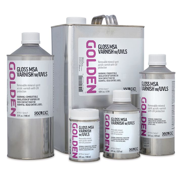 Golden MSA Varnishes with UVLS BLICK Art Materials