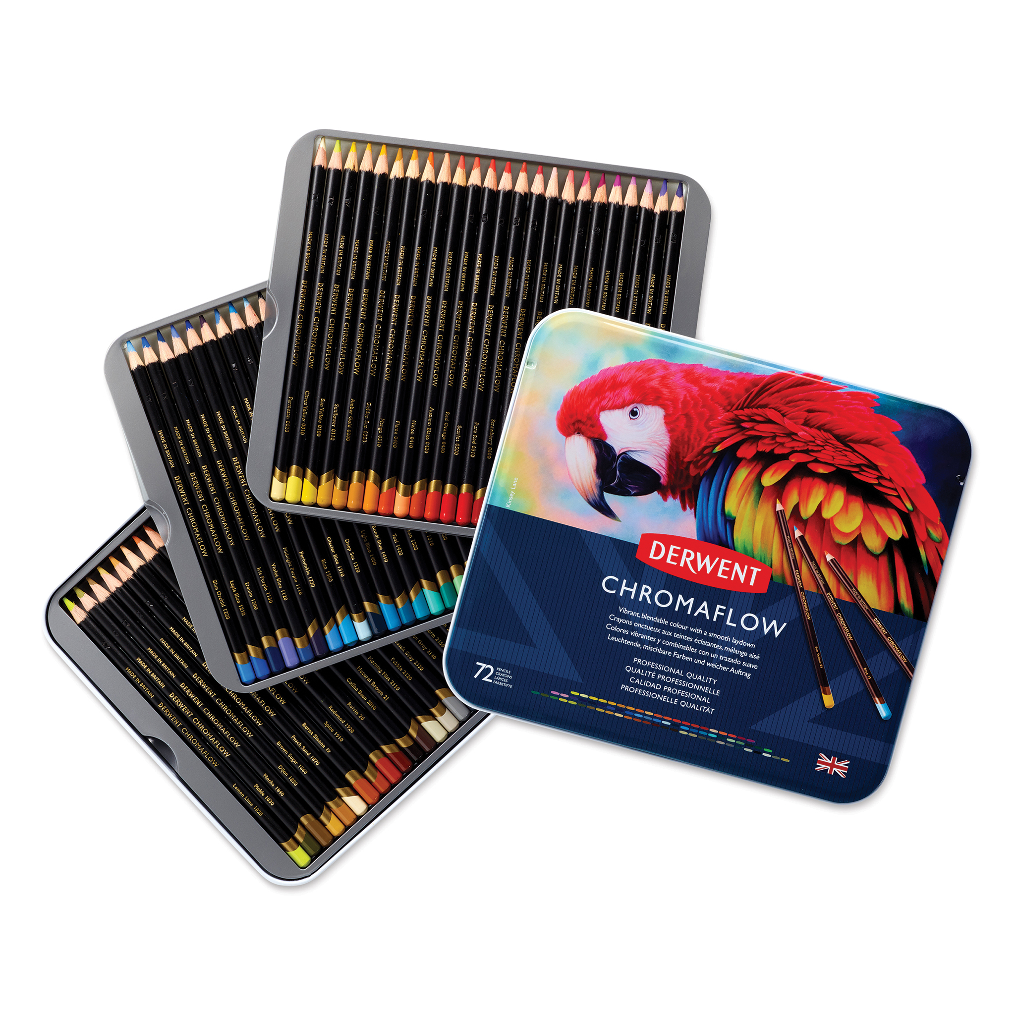 Derwent Artist Watercolor Pencils Wood Box Assorted Colors (Set of 72)