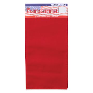 Open in modal - Carolina Creative Solid Bandana - Red, 22" x 22"