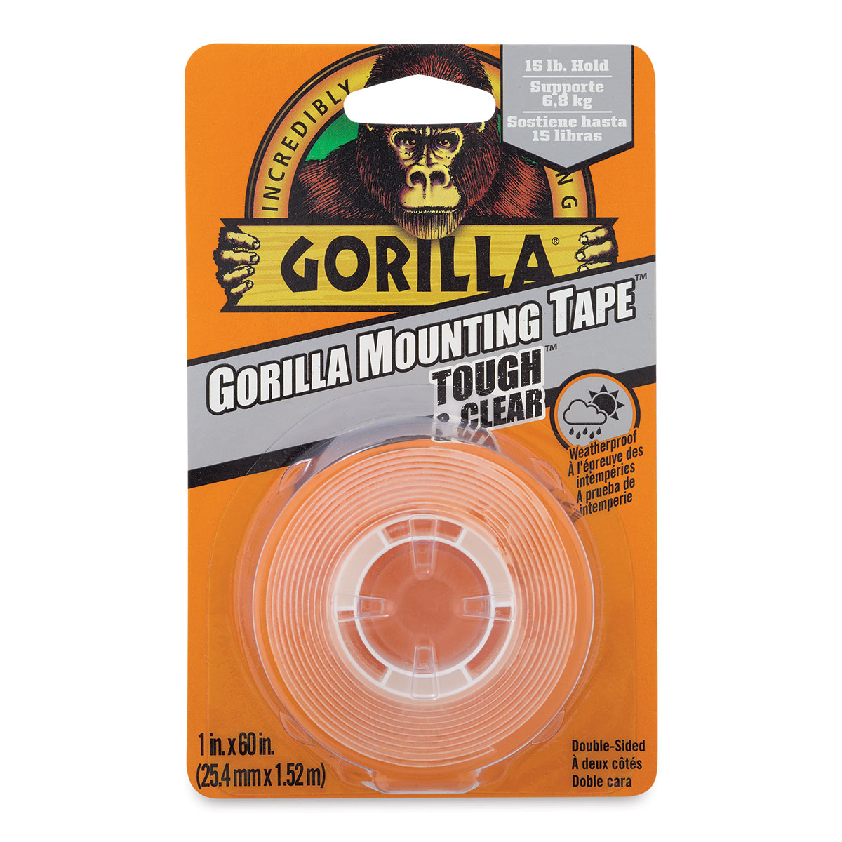 Gorilla Mounting Tape - Heavy Duty, Black, 1 x 60