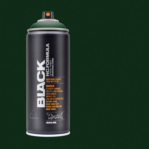 Montana Black Spray Paint - TAG-Green, 400 ml can
