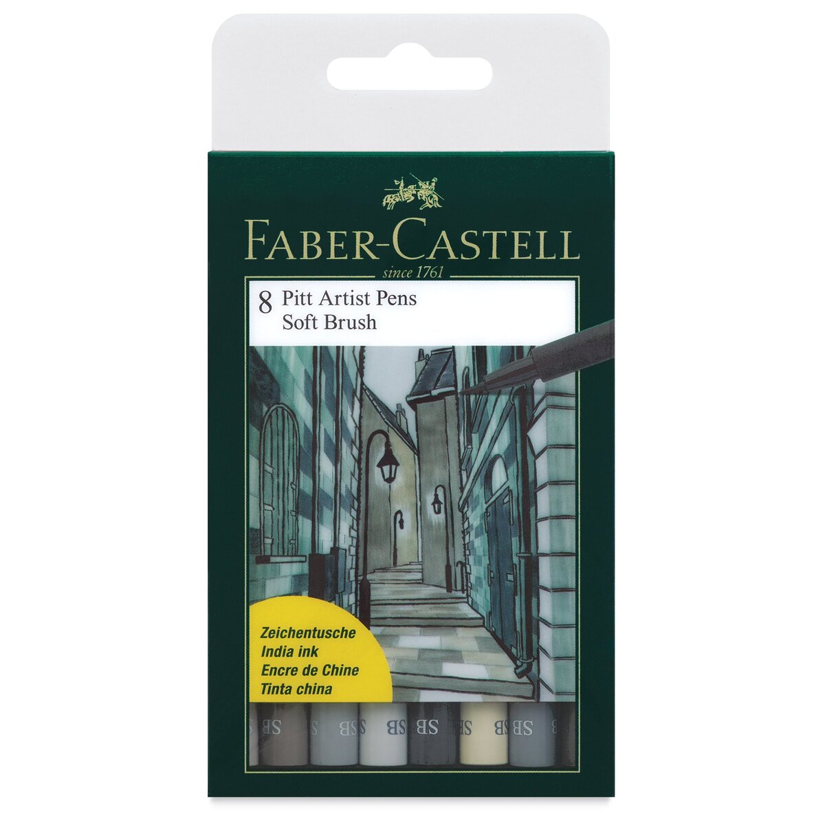 Faber-Castell Art Supplies Pitt Artist Pens - Soft Brush (SB) Nib - Shades  of Grey (Set of 4) - Pow Science LLC