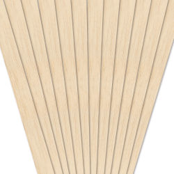 Midwest Products Balsa Wood Strips - 12 Pieces, 1/4" x 1/2" x 36"