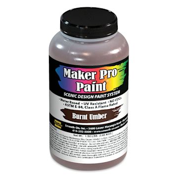 Open in modal - Smooth-On Maker Pro Acrylic-Urethane Paint - Burnt Umber, 16 oz