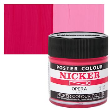 Open in modal - Nicker Poster Colour Paint - Opera, 40 ml jar and swatch