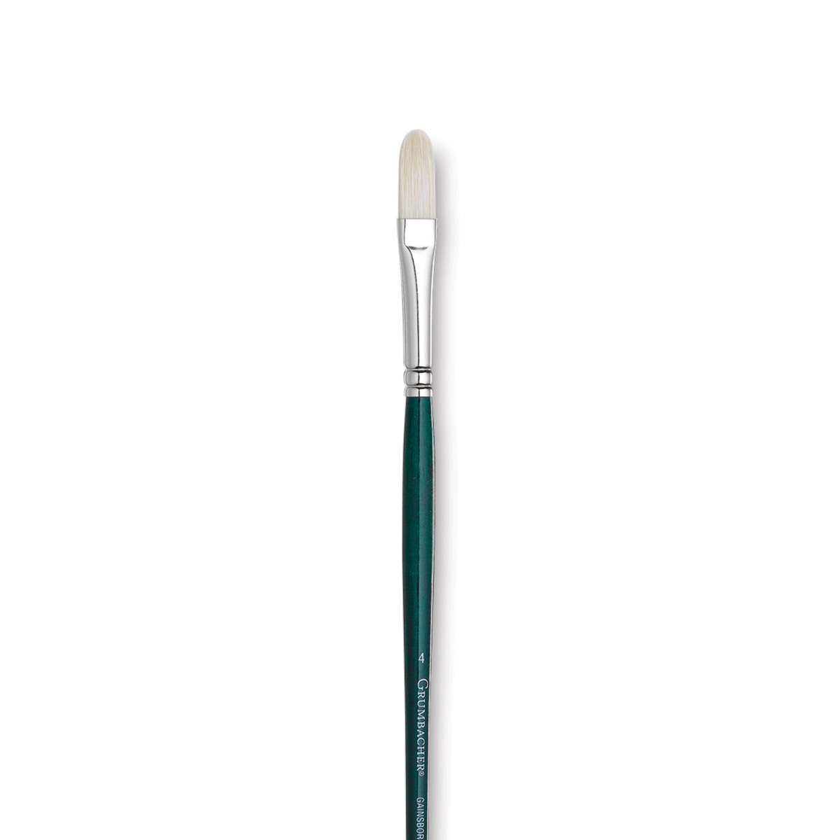 Grumbacher Gainsborough Oil And Acrylic Paint Brush Size 6 Fan Bristle Hog  Hair Green - Office Depot