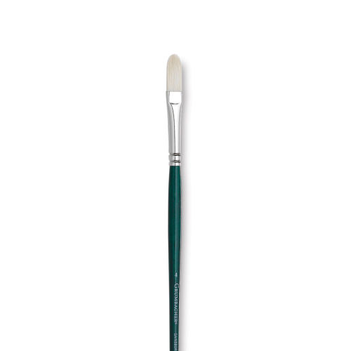 Grumbacher Gainsborough Brush - Filbert, Long Handle, Size 4