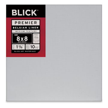 Open in modal - Blick Premier Belgian Linen - 8" x 8", Oil-Primed, 1-3/8" Profile
