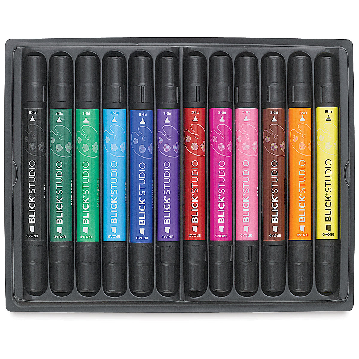 Blick Studio Marker Set - Assorted Colors, Set of 12 | BLICK Art Materials