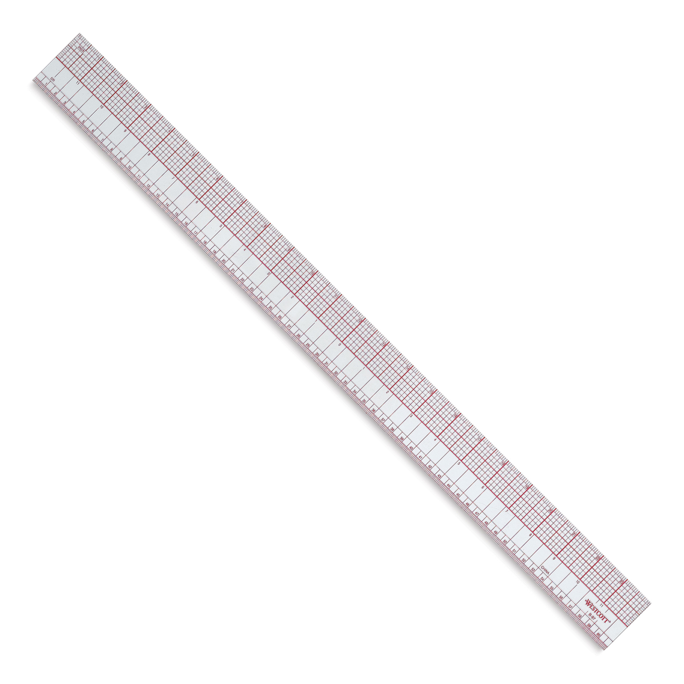 Westcott - Westcott Aluminum Straight Edge Ruler, 24 (ASE-24)