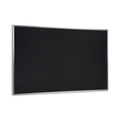 Ghent Recycled Rubber Tackboard - 12 ft x 4 ft, Black