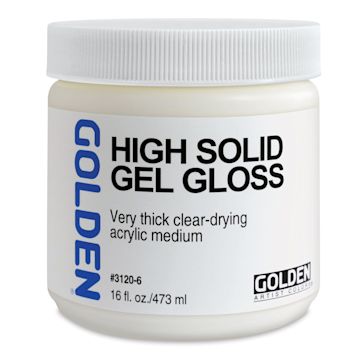 Open in modal - Golden High Solid Gel Medium - Gloss, 16 oz jar
