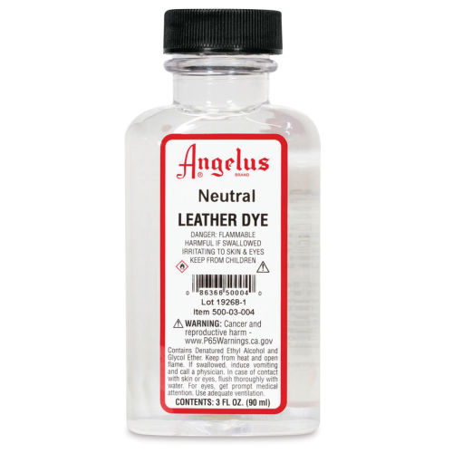 Angelus Jet Black Leather Dye 3 Oz. With Applicator for Shoes