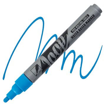 Open in modal - Loop Water-Based Acrylic Marker - Metz, 4 mm marker and swatch