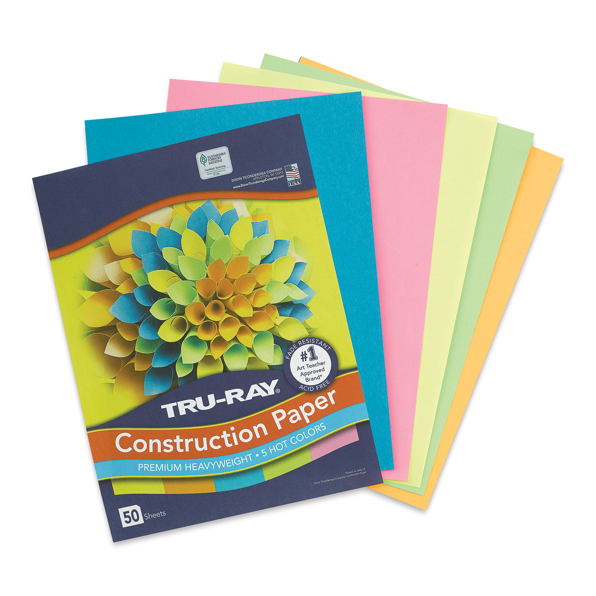 Pacon Tru-Ray Construction Paper - 12 x 18, Almond, 50 Sheets