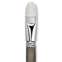 Escoda Perla Toray White Synthetic Brush - Bright, Short Handle, Size 22