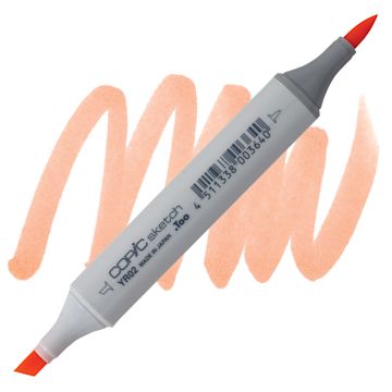 Open in modal - Copic Sketch Marker - Light Orange YR02 marker and swatch