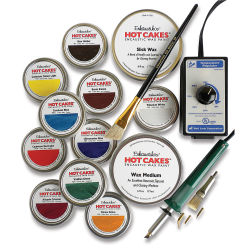 Hot Cakes Encaustic Wax Paint Set - All components included in 10 pc Classic Painters Choice set