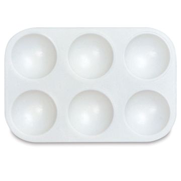 Open in modal - Richeson Rectangular 6-Well Tray - 5 1/4" x 3 5/8", White, 6 Well, Rectangular