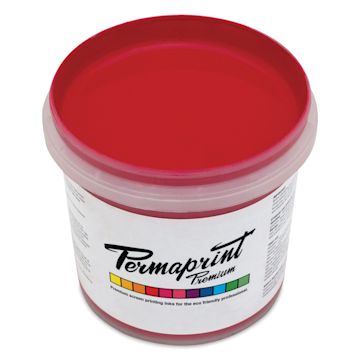 Open in modal - Permaprint Premium Screen Ink - Aquatone Red B/S Carmine, 1 L