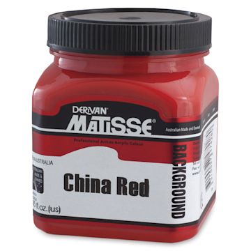 Open in modal - Matisse Background Colors Acrylic Paint - China Red, 250 ml